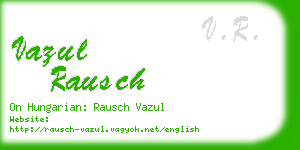 vazul rausch business card